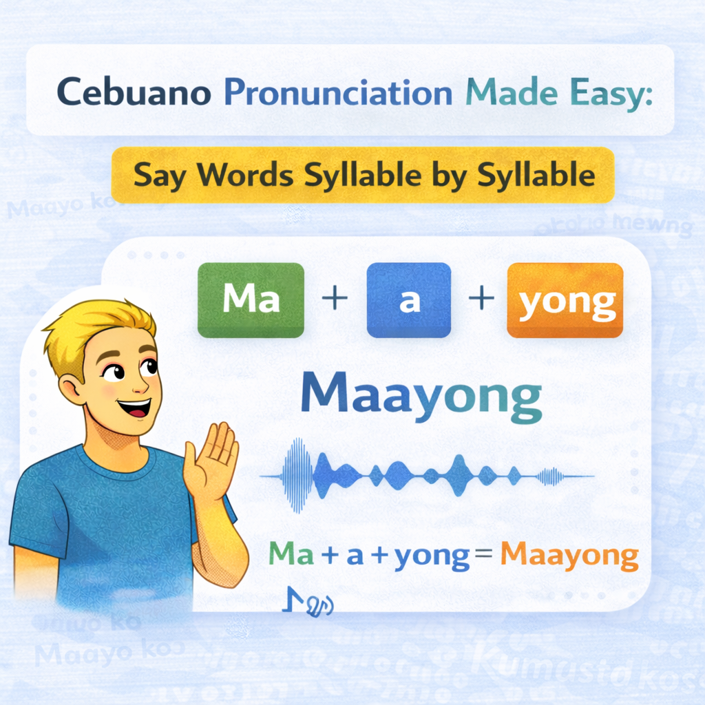 #002 - Cebuano Pronunciation Made Easy: Say Words Syllable by Syllable