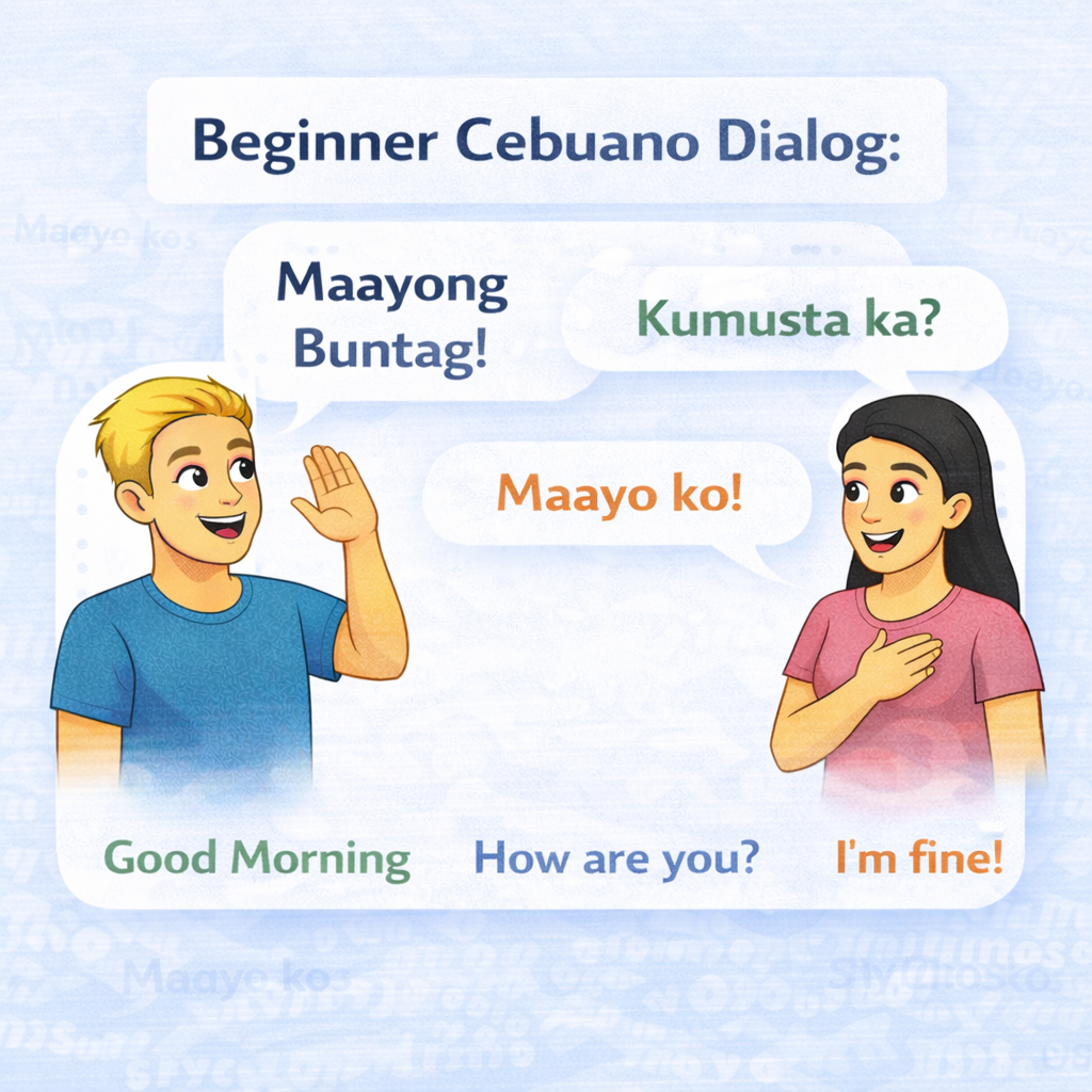 #005 - Beginner Cebuano Dialog: Maayong Buntag, Kumusta Ka, Maayo Ko