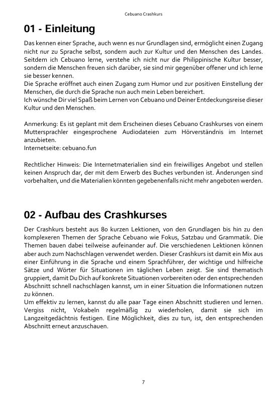 Cebuano Crashkurs (DE)