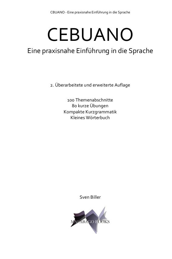 Cebuano (DE) - Der komplette Kurs (Ebook)