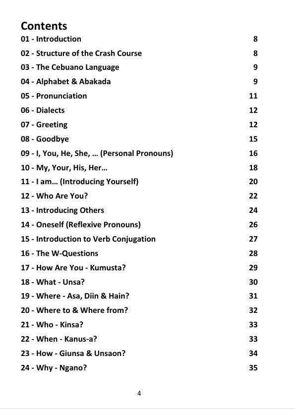 Cebuano Crash Course