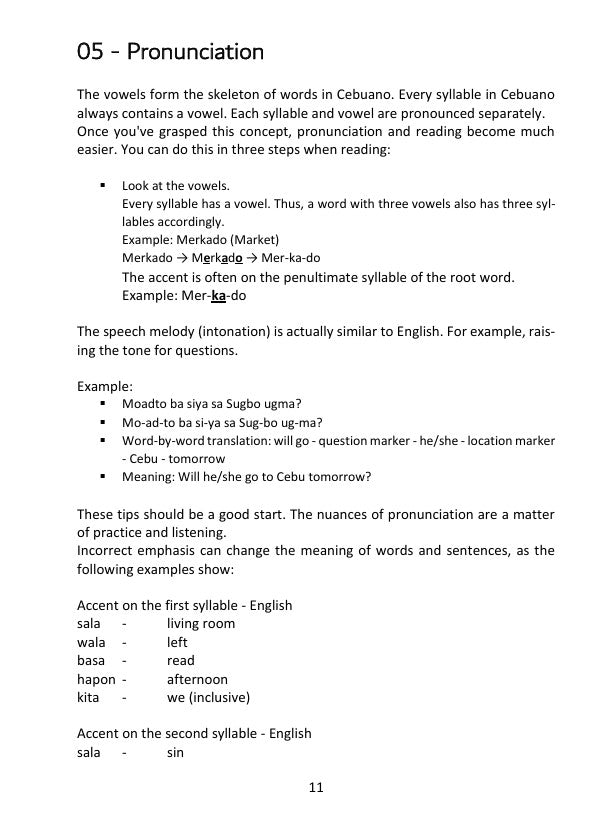 Cebuano Crash Course