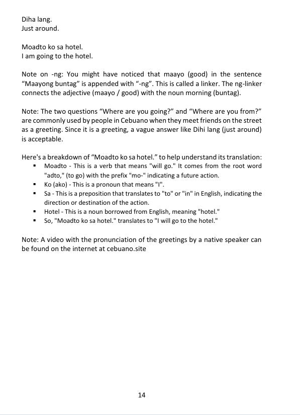 Cebuano Crash Course